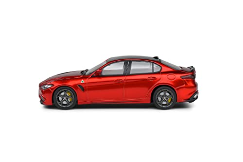Solido S4313102 Quadrifogli Aucun Alfa Romeo Giulia Quadrifoglio, Monza Rosso, 1/43Ème #TOP3
