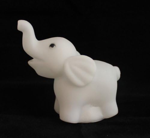 A Pairs 7 Color Changing Elephant LED Night Light Lamp with Battery Party Dec...