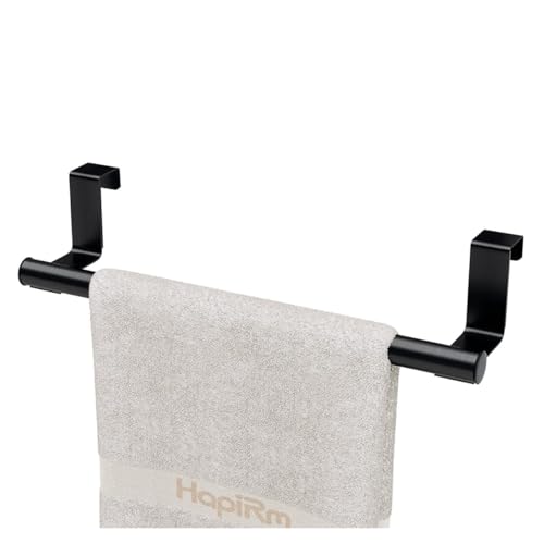Suporte Porta Toalha De Rosto E Pano De Prato Preto Fosco