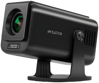 WZATCO Yuva Go Pro Fully Automatic Projector 4k Ultra HD | Native 1080p | Auto Focus | 12000 Lumens | Android 14, Netflix, Prime | ARC-CEC | WiFi 6, Auto 4D Keystone