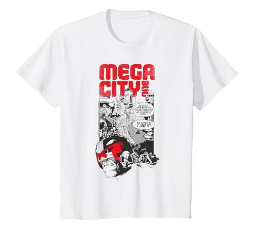 Image of Judge Dredd Mega City One 2000 AD Comics Kids T-Shirt