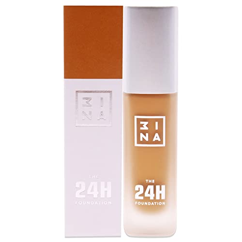 Image of 3INA MAKEUP - The 24h Foundation 651 - Caramel Foundation Yellow Undertone - 24H Waterproof Liquid Foundation Full Coverage - Matte Foundation for Flawless Skin - Vegan - Cruelty Free