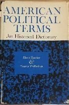 Hardcover American Political Terms: An Historical Dictionary Book