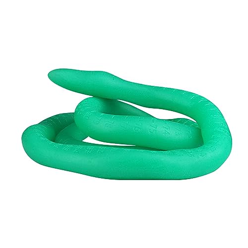 TaRiss's しゃおちん アナルプラグ 目盛り付き 台座あり シリコン グリーン 2.6cmx120cm - 画像1