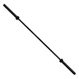 Fitvids Olympic Barbell Bar for Power Lifting and Weightlifting, 700 Pound Capacity, 2 Inch Diameter, 5FT Black
