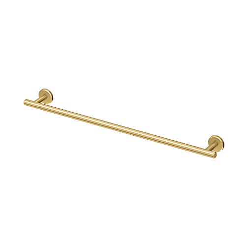 Image of Gatco 4230 Latitude II 24-Inch Towel Bar, Wall Mounted Bathroom Towel Holder, Brushed Brass