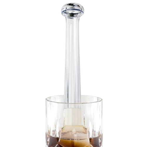 Muelle para cócteles - Trituradora de hielo para bebidas - Herramienta de barra profesional robusta para hacer deliciosos mojitos y zumos de frutas con base dentada