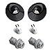 HERCOO LED License Plate Light Lens Rear Lamps Socket Wiring Harness Black Housing Compatible with 1999-2015 Ford F150 F250 F350 F450 F550 Super Duty Bronco Excursion Expedition Explorer Ranger
