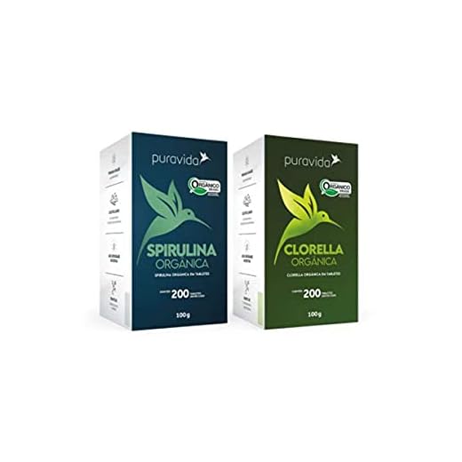 Kit Algas - Clorella Premium + Spirulina Premium - Pura Vida