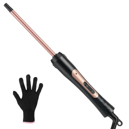 Image of 9mm Small Barrel Ceramic Curling Wand for Short, Medium Length & Long Hair