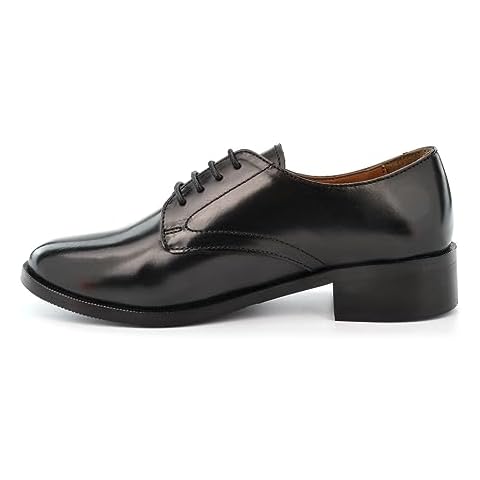 Girls Leather Lace Up School Shoes Cover