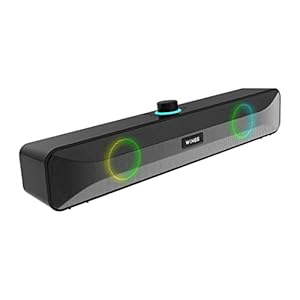 Wings Centerstage 200 True Wireless, Bluetooth 5.0 Soundbar with16 W Output, 2500 mAh Battery,6.5 Hours Playtime | Mini Wireless Bluetooth Speaker for Parties | Music System for Home with Mic