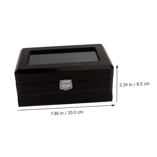Boîte de rangement montre bois 3 emplacements pour éviter les rayures