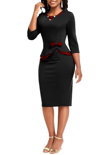 Image of Women's Elegant Dress Sexy Clubwear Casual Fashion Pencil Outfits Bodycon Maxi Wear to Work Dresse