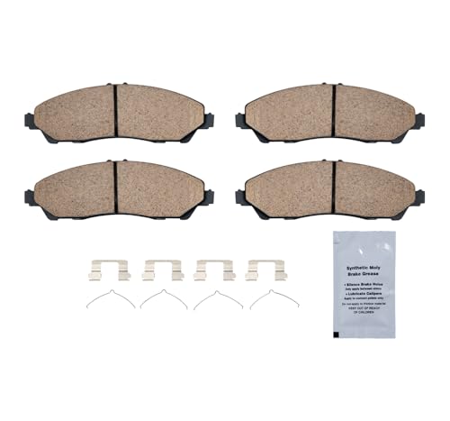 Image of HUSCH D1723 Front Ceramic Brake Pads Kit Fit For Acura MDX 2014-2020, For Honda Pilot 2016-2022