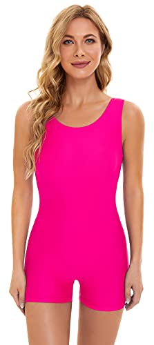 Ygneedom Adult Women Tank Biketards Short Unitard Bodycon Sleeveless One Piece Boyshort Leotard For Yoga Dance Gymnastic thumb #1