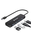 UtechSmart USB Hub, 4-Port USB 3.0 Hub, Ultra-Slim USB Adapter for Laptop, 5Gbps Fast Data Transfer,