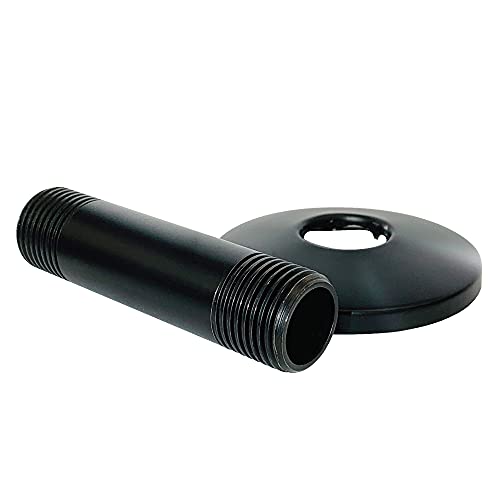 JS Jackson Supplies 3 in. Black Shower Arm for Ceiling-Mounted Rainfall Showerhead