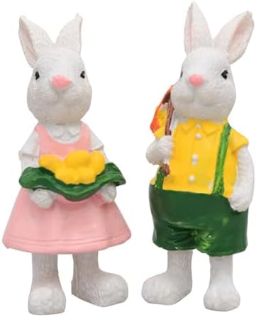 Easter Bunnies Decoration – Lovely Decorative Figures, Handmade w...
