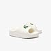 Lacoste -WOMEN SLIDES & SANDALS-46CFA0028, OFF WHT/DK GRN, 38 EU, green, 7