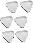 Haogo Steam Mop Pads,6 pcs Universal Washable Triangular Microfiber Cleaning Pad Cover Washable Cloths for X5 Steam Mops and H2O