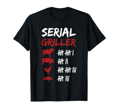 Barbecue Sur Le Grill Cool Disant BBQ Suis Serial Griller T-Shirt