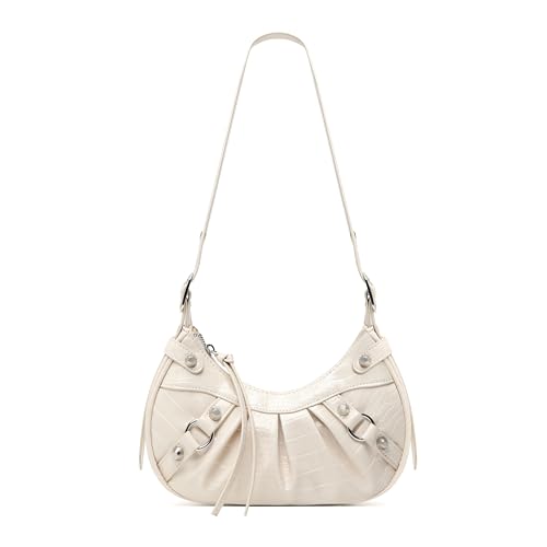 Shoulder Crossbody Bags for Women, Shoulder Purse with Adjustable Shoulder Strap, Punk Studded Underarm Y2k Purse