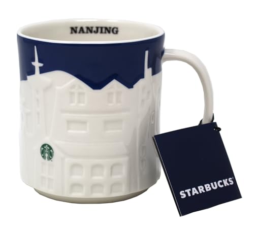 Taza de cerámica Starbucks Collector Relief Series Nanjing 16 Oz miniatura 1
