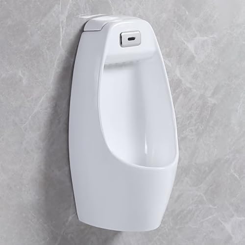 High-Efficiency Wall-Mounted Intelligent Sensor Urinal, Anti-Odor Ceramic Design for Commercial Use in Bars, Hotels, and Bathrooms, Eco-Friendly Flushing System