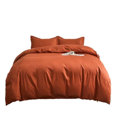 Housse de couette luxe en satin brodé 60 fils pour lit double 200x230