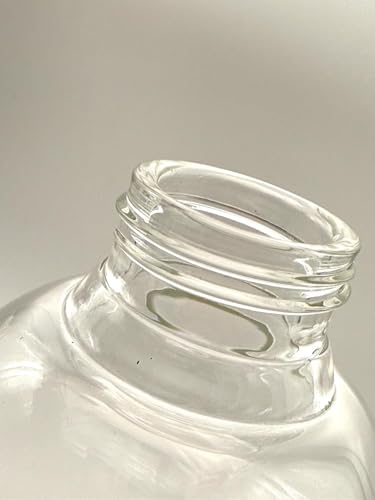 Image of Glass Borosilicate Water Bottles, H2O Fridge Water Bottle With Cap, Leak Proof & Airtight Lid, Water Bottle For Office, School, College - 1Lt Bottles With Time Marker (Multicolor Cap 1000ML)