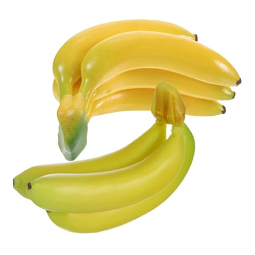 TIDTALEO Artificial Bananas 2pcs Bunch Realistic Simulation Fruit Decoration Lifelike