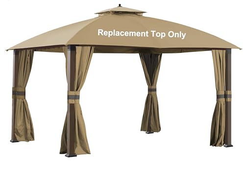 SCOCANOPY Gazebo Replacement Cover Compatible with 10X12 Eagle Brooke Soft Top Model A101007600 A101007603 A101007604 (Beige)