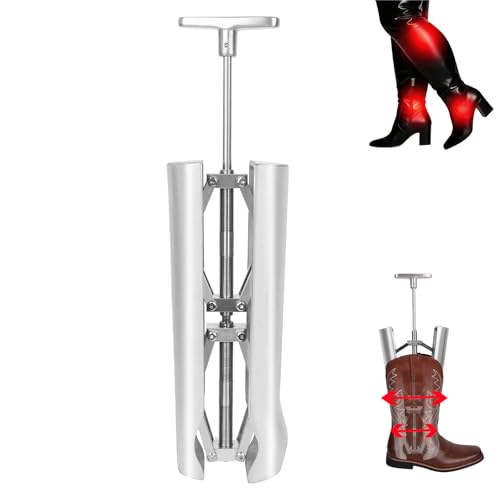 Boot Calf & Shaft Stretcher For Women & Men, Stretch The Tight Areas Of Boot Shaft Calf Ankle, Allowing Those With Wider Calves To Comfortably Wear Cowboy Boots, Tall Boots - Heavy Duty Cast Aluminum