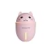 Słodkie Nawilżacz Kot Kreskówka Pet Air Nawilżacz 320ml Duży Dyfuzor USB Wielofunkcyjny nawilżacz (Color : Pink)