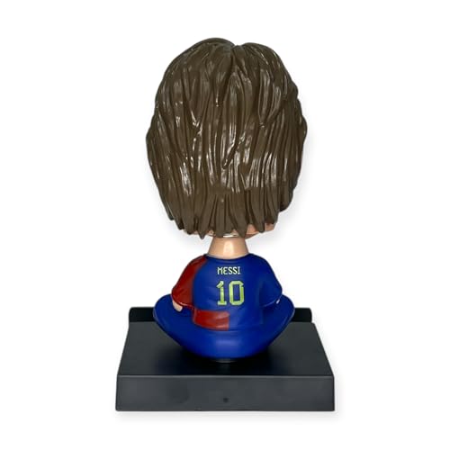 Image of AUGEN Messi C Action Figure Limited Edition Bobblehead with Mobile Holder for Car Dashboard, Office Desk & Study Table (Pack of 1)