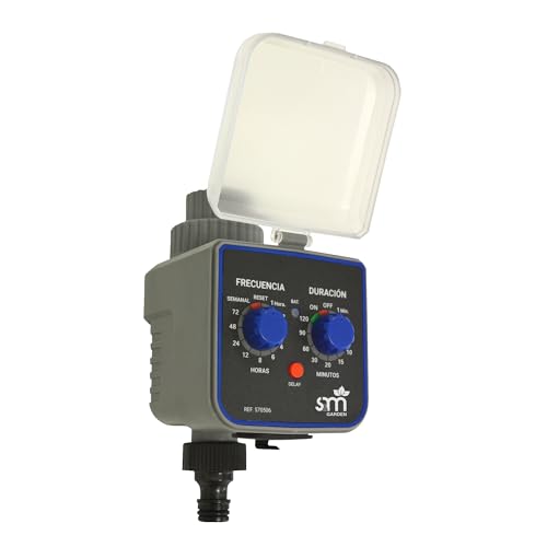 Miniatura 3 de S M 590054 Programador De Grifo De 1 Salida Para Riego Automático H-M, Color Gris Negro, 3 4