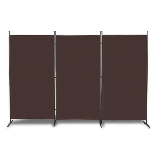 Bonnlo Raumteiler Paravent innen, 3-Teilig 180X261 cm Balkon...
