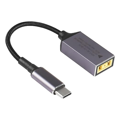 SinLoon PD DC11mm*4.5mm メス入力-USB Type-Cオスパワー充電ケーブル、携帯電話、タブレットPC、ノートPC用PDオートIDチップ付きスクエア-タイプC延長ケーブル
