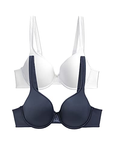 Image of Vanity Fair Women's Bra with 2-Way Convertible Straps, Body Caress Full Coverage, Lightly Lined Cups Up to Dd