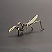 Acxico 1pcs Brass Praying Mantis Figurine Small Statue House Ornament Animal Figurines Gift