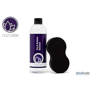 Detailmate set: Nanolex banden- & rubberverzorging Tire & Rubber Restorer 750ml + applicatiespons