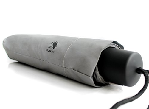 Suck Uk | Compact Reflective Umbrella | Reflects Even The Smallest Amount Of Light | Stay Safe In Poor Visibility | Lightweight Windproof Umbrella | High Visibility Umbrella #TOP2