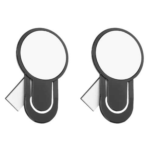 CIYODO Cubicle Mirror Desk Rear View Mirror for Computer Monitor Clip on Monitor to See Behind You Reduce Screen Glare and Eye Strain Lightweight Workspace Accessory 2 pack