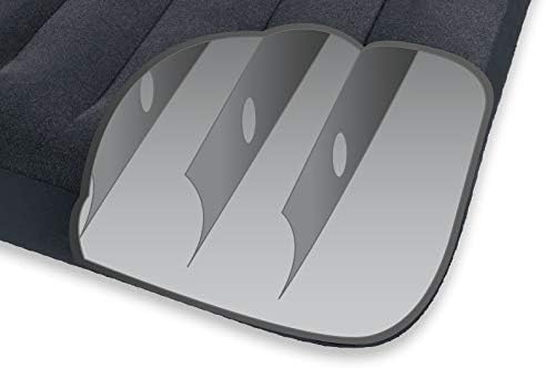 Intex Pillow Rest Classic Airbed with Built-in Pillow and Electric Pump, Queen