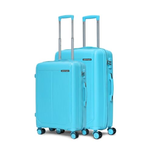 Image of ACEPACK by Verage Megatron Hard Side Polypropylene Luggage Set of 2 (Medium 74L + Large 103L) | Lightweight Unbreakable Suitcase Set with 360 Silent Spinner Wheels, Number Lock & Telescopic Handle