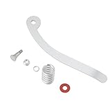 SG Store 1 Juego de Piezas de Puente de Vibrato Y Trémolo de Metal Plateado Manivela Compatible con Bigsby Guitarras