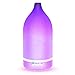 Matte verre aromathérapie Diffuseur, 7 couleurs Changé LED Diffuseur aromathérapie for les huiles essentielles, humidificateur d'air ultrasonique, Waterless automatique d'arrêt for Home Office 120ml l