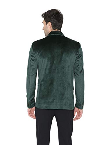 Image of WINTAGE Men's Velvet Two Buttoned Notch Lapel Party Coat Blazer-4 Colors