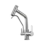 brass material: the body of the kitchen faucet is made of brass. the treatment is rust-free and has excellent resistance to ensure continuous stability and long-lasting high performance.